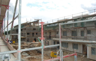 Baufortschritt im März 2007