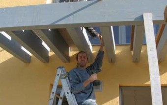 ... und auch die Fertigstellung der Balkone